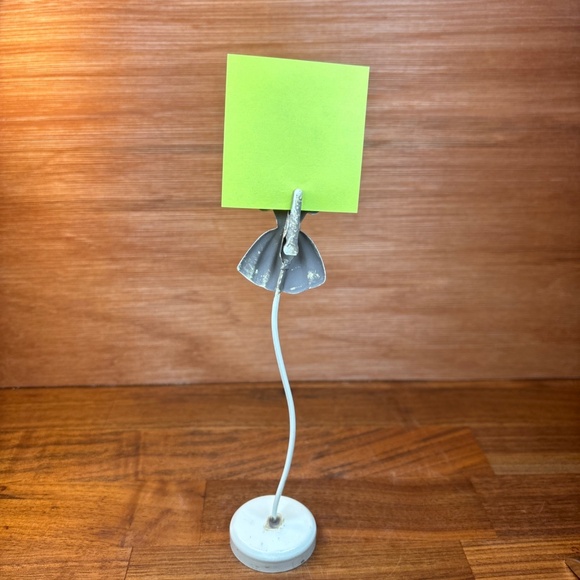 Retro Dress Photo Picture Memo Holder Cute Vintage Style 6.25” Tall - Picture 3 of 7